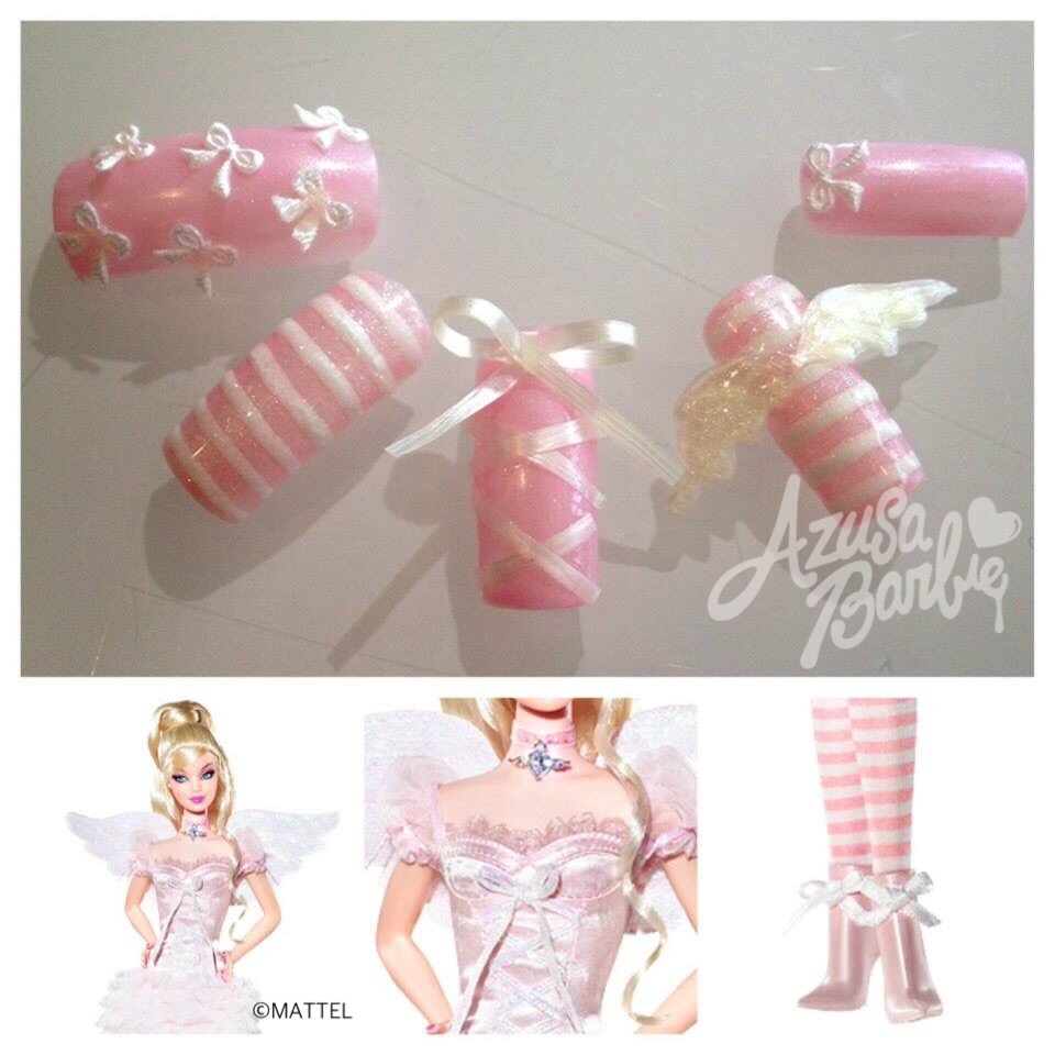 Azusa Barbie » Nails for Happy Birthday®, Angel Barbie® Doll