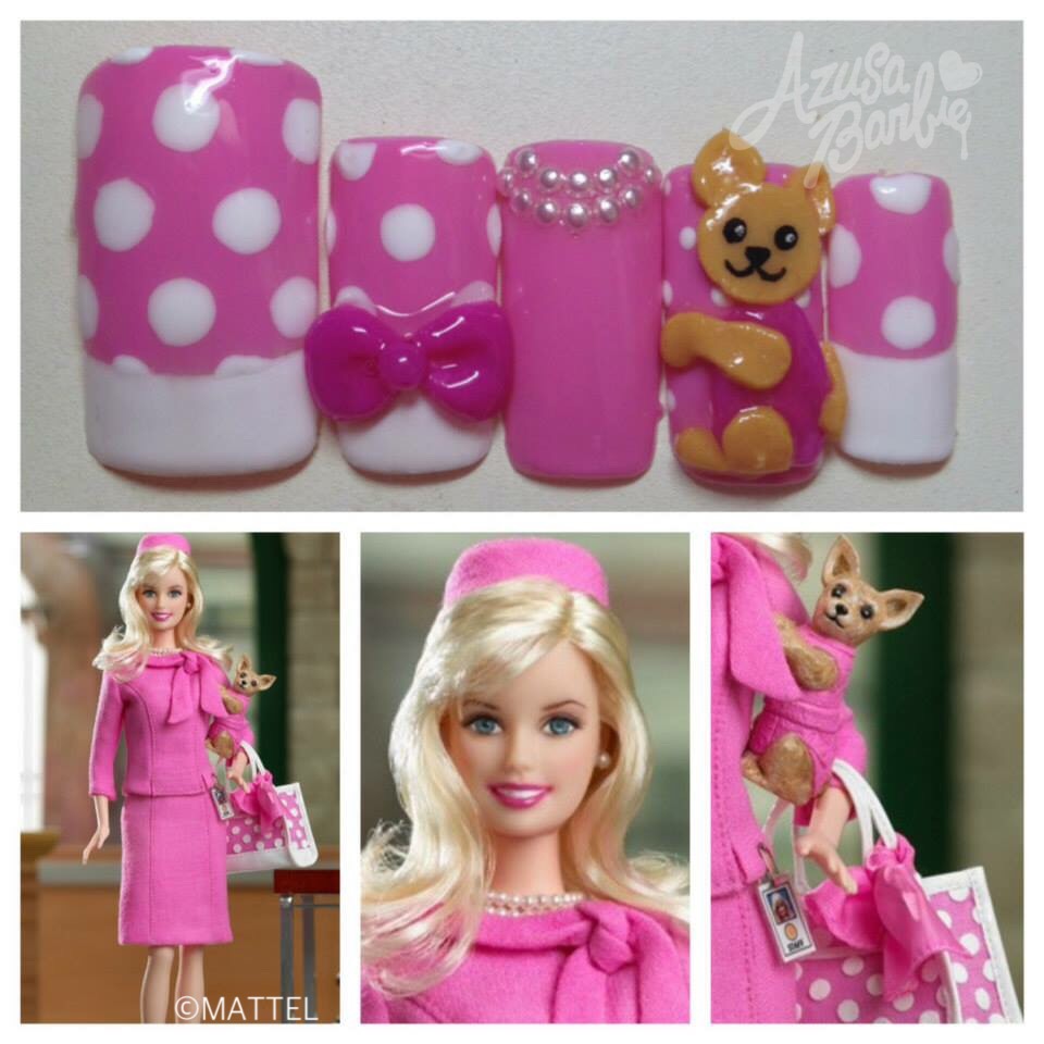 Nodig hebben Dosering uitzondering Azusa Barbie » Nails forBarbie® Doll as Elle Woods from Legally Blonde 2:  Red, White & Blonde♡