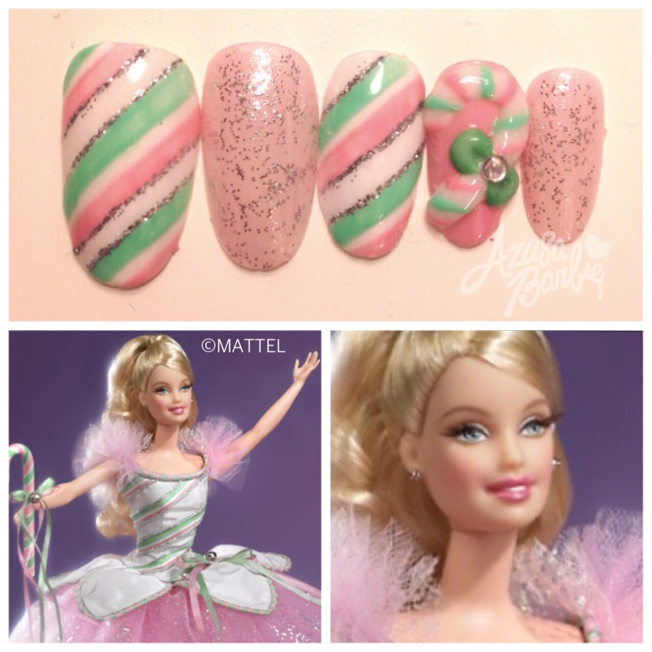 peppermint candy cane barbie